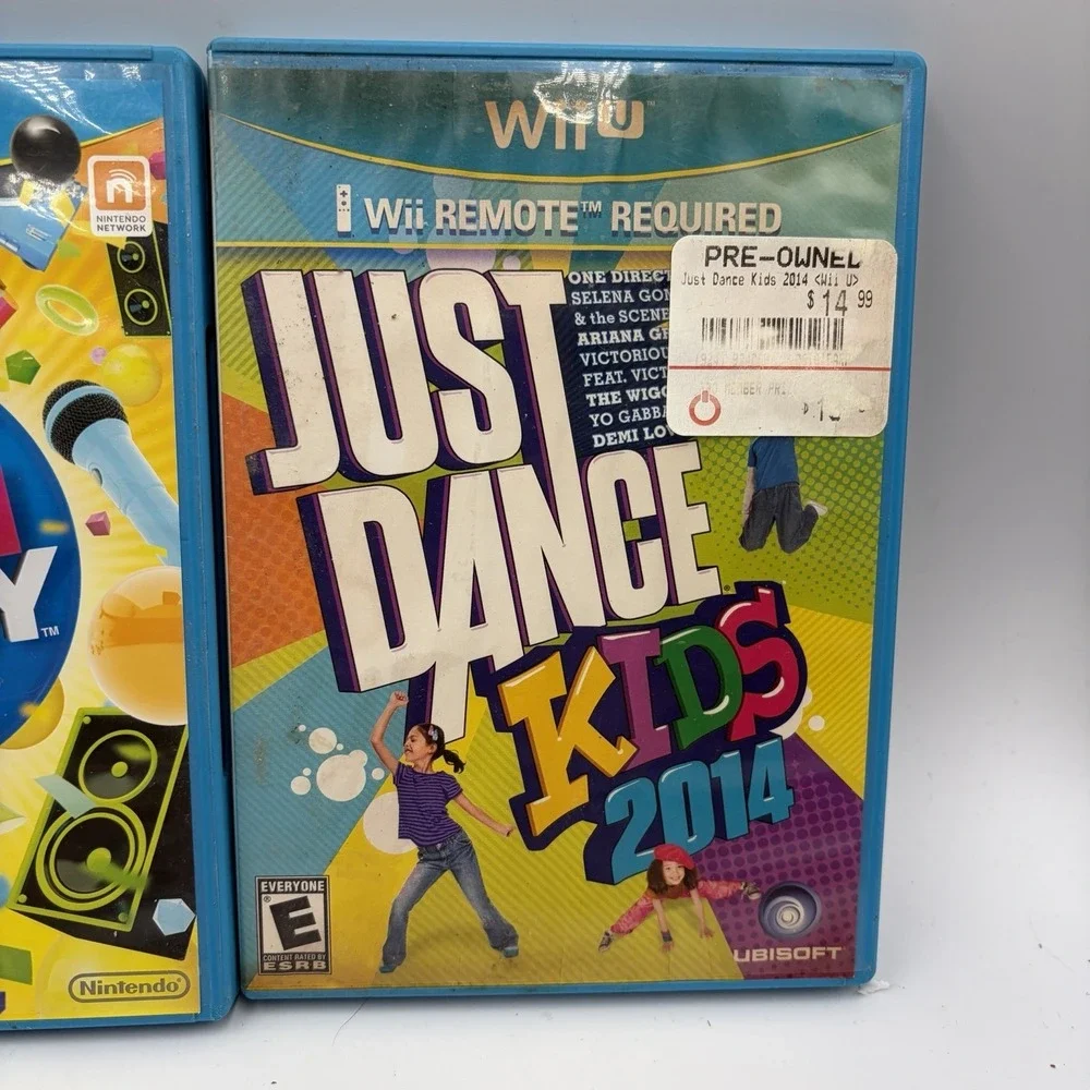 LOT OF 3 Wii U Games Bundle Just Dance‎ Kids 2014 Sing Party Your Shape Fitness